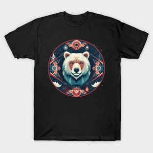 Grizzly Bear in Ornmament , Love Bears T-Shirt